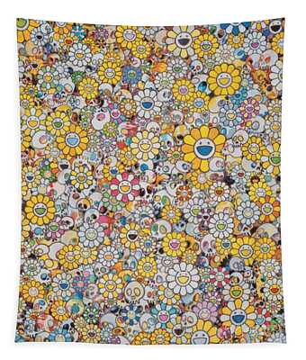 Pastel Tones Tapestry Wall Hanging Large Tapestry Psychedelic Tapestry Decorations Bedroom Living Room Dorm Takashi Murakami 60 X 51 Inches 